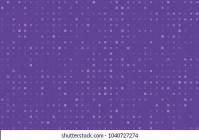 Abstract geometric pattern with small squares different size, scale. Design element for web banners, posters, cards, wallpapers, backdrops, panels. Violet, purple color Vector illustration