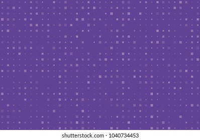 Abstract geometric pattern with small squares different size, scale. Design element for web banners, posters, cards, wallpapers, backdrops, panels. Violet, purple color Vector illustration