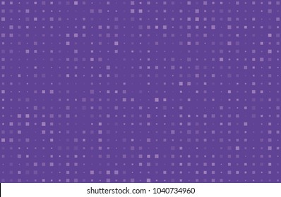 Abstract geometric pattern with small squares different size, scale. Design element for web banners, posters, cards, wallpapers, backdrops, panels. Violet, purple color Vector illustration