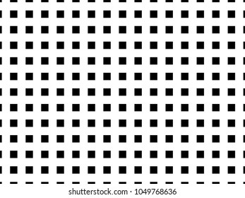 Abstract geometric pattern with small squares. Design element for web banners, posters, cards, wallpapers, backdrops, panels Black and white color Vector illustration