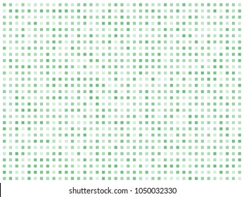 Abstract geometric pattern with small squares. Design element for web banners, posters, cards, wallpapers, backdrops, panels Different shades of green color Vector illustration