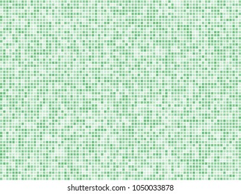 Abstract geometric pattern with small squares. Design element for web banners, posters, cards, wallpapers, backdrops, panels Different shades of green color Vector illustration
