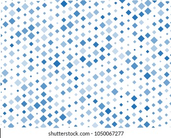 Abstract geometric pattern with small squares. Design element for web banners, posters, cards, wallpapers, backdrops, panels Different shades of blue on white color Vector illustration