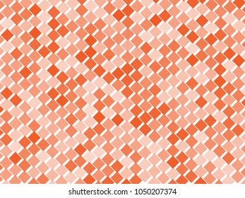 Abstract geometric pattern with small squares. Design element for web banners, posters, cards, wallpapers, backdrops, panels Different shades of orange on white color Vector illustration