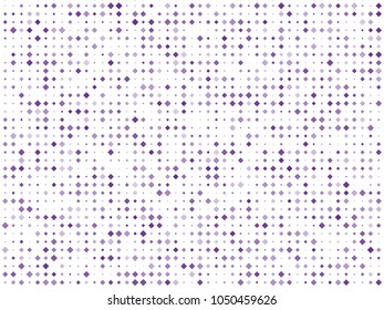 Abstract geometric pattern with small squares. Design element for web banners, posters, cards, wallpapers, backdrops, panels Different shades of violet on white color Vector illustration