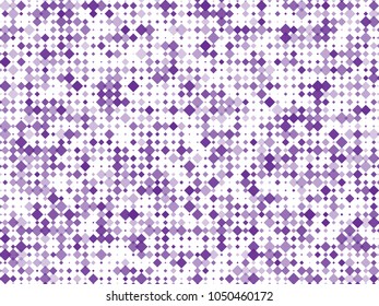 Abstract geometric pattern with small squares. Design element for web banners, posters, cards, wallpapers, backdrops, panels Different shades of violet on white color Vector illustration