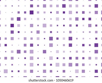 Abstract geometric pattern with small squares. Design element for web banners, posters, cards, wallpapers, backdrops, panels Different shades of violet on white color Vector illustration