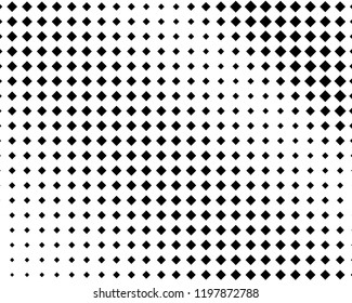 Abstract geometric pattern with small squares. Design element for web banners, posters, cards, wallpapers, backdrops, panels Black and white color Vector illustration