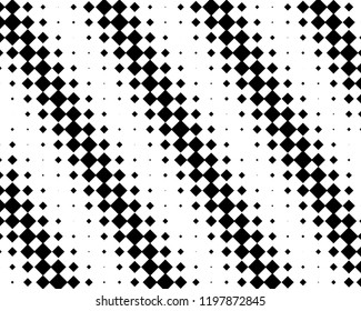 Abstract geometric pattern with small squares. Design element for web banners, posters, cards, wallpapers, backdrops, panels Black and white color Vector illustration