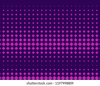 Abstract geometric pattern with small squares. Design element for web banners, posters, cards, wallpapers, backdrops, panels Pink-violet color Vector illustration