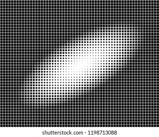 Abstract geometric pattern with small squares. Design element for web banners, posters, cards, wallpapers, backdrops, panels Black and white color Vector illustration