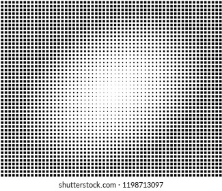 Abstract geometric pattern with small squares. Design element for web banners, posters, cards, wallpapers, backdrops, panels Black and white color Vector illustration