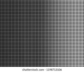 Abstract geometric pattern with small squares. Design element for web banners, posters, cards, wallpapers, backdrops, panels Black and white color Vector illustration