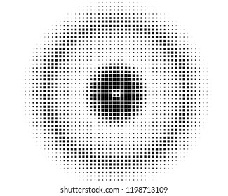 Abstract geometric pattern with small squares. Design element for web banners, posters, cards, wallpapers, backdrops, panels Black and white color Vector illustration