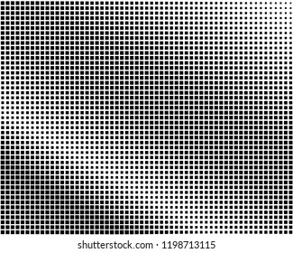 Abstract geometric pattern with small squares. Design element for web banners, posters, cards, wallpapers, backdrops, panels Black and white color Vector illustration