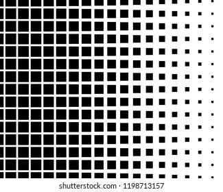 Abstract geometric pattern with small squares. Design element for web banners, posters, cards, wallpapers, backdrops, panels Black and white color Vector illustration