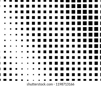 Abstract geometric pattern with small squares. Design element for web banners, posters, cards, wallpapers, backdrops, panels Black and white color Vector illustration