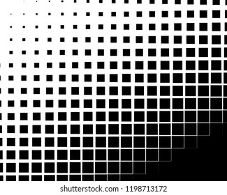 Abstract geometric pattern with small squares. Design element for web banners, posters, cards, wallpapers, backdrops, panels Black and white color Vector illustration
