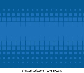 Abstract geometric pattern with small squares. Design element for web banners, posters, cards, wallpapers, backdrops, panels Blue color Vector illustration