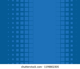 Abstract geometric pattern with small squares. Design element for web banners, posters, cards, wallpapers, backdrops, panels Blue color Vector illustration