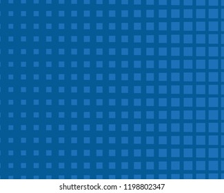 Abstract geometric pattern with small squares. Design element for web banners, posters, cards, wallpapers, backdrops, panels Blue color Vector illustration