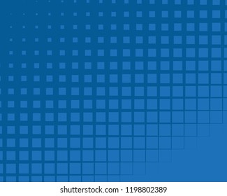 Abstract geometric pattern with small squares. Design element for web banners, posters, cards, wallpapers, backdrops, panels Blue color Vector illustration