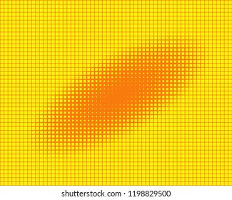 Abstract geometric pattern with small squares. Design element for web banners, posters, cards, wallpapers, backdrops, panels Yellow and orange color Vector illustration
