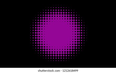 Abstract geometric pattern with small squares. Design element for web banners, posters, cards, wallpapers, backdrops, panels Black and purple color Vector illustration