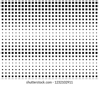 Abstract geometric pattern with small squares. Design element for web banners, posters, cards, wallpapers, backdrops, panels Black and white color Vector illustration