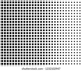Abstract geometric pattern with small squares. Design element for web banners, posters, cards, wallpapers, backdrops, panels Black and white color Vector illustration