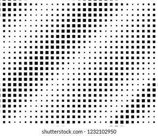 Abstract geometric pattern with small squares. Design element for web banners, posters, cards, wallpapers, backdrops, panels Black and white color Vector illustration