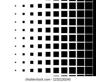 Abstract geometric pattern with small squares. Design element for web banners, posters, cards, wallpapers, backdrops, panels Black and white color Vector illustration