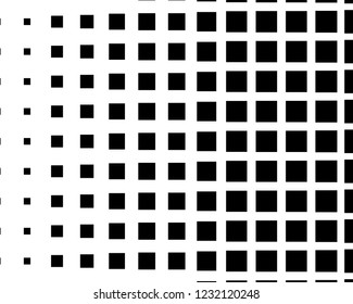 Abstract geometric pattern with small squares. Design element for web banners, posters, cards, wallpapers, backdrops, panels Black and white color Vector illustration