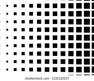 Abstract geometric pattern with small squares. Design element for web banners, posters, cards, wallpapers, backdrops, panels Black and white color Vector illustration