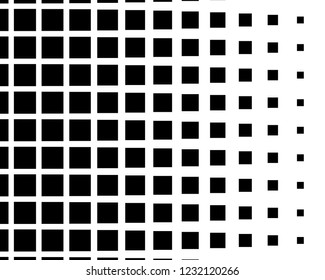 Abstract geometric pattern with small squares. Design element for web banners, posters, cards, wallpapers, backdrops, panels Black and white color Vector illustration