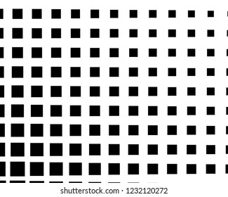 Abstract geometric pattern with small squares. Design element for web banners, posters, cards, wallpapers, backdrops, panels Black and white color Vector illustration