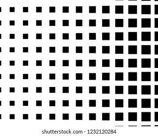 Abstract geometric pattern with small squares. Design element for web banners, posters, cards, wallpapers, backdrops, panels Black and white color Vector illustration