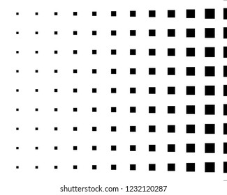 Abstract geometric pattern with small squares. Design element for web banners, posters, cards, wallpapers, backdrops, panels Black and white color Vector illustration