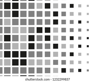 Abstract geometric pattern with small squares. Design element for web banners, posters, cards, wallpapers, backdrops, panels Different shades of black and grey Vector illustration