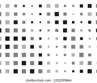 Abstract geometric pattern with small squares. Design element for web banners, posters, cards, wallpapers, backdrops, panels Different shades of black and grey Vector illustration