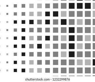Abstract geometric pattern with small squares. Design element for web banners, posters, cards, wallpapers, backdrops, panels Different shades of black and grey Vector illustration
