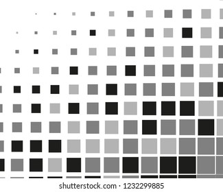 Abstract geometric pattern with small squares. Design element for web banners, posters, cards, wallpapers, backdrops, panels Different shades of black and grey Vector illustration