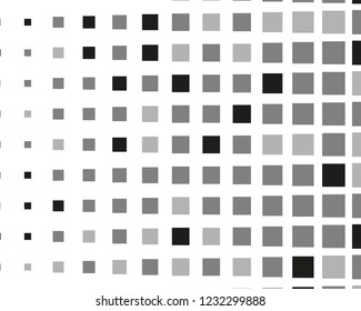 Abstract geometric pattern with small squares. Design element for web banners, posters, cards, wallpapers, backdrops, panels Different shades of black and grey Vector illustration