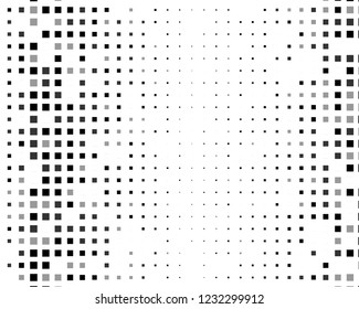 Abstract geometric pattern with small squares. Design element for web banners, posters, cards, wallpapers, backdrops, panels Different shades of black and grey Vector illustration
