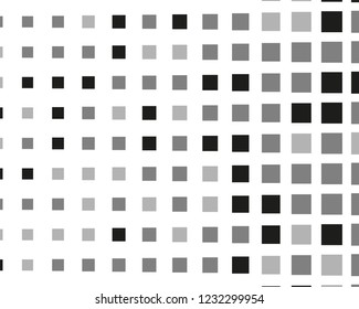 Abstract geometric pattern with small squares. Design element for web banners, posters, cards, wallpapers, backdrops, panels Different shades of black and grey Vector illustration