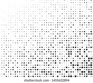 Abstract geometric pattern with small squares. Design element for web banners, posters, cards, wallpapers, backdrops, panels Black and white color Vector illustration
