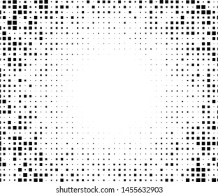 Abstract geometric pattern with small squares. Design element for web banners, posters, cards, wallpapers, backdrops, panels Black and white color Vector illustration
