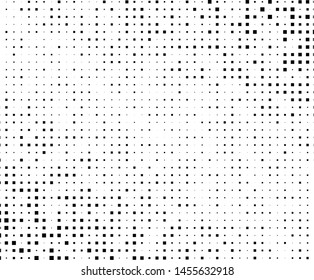 Abstract geometric pattern with small squares. Design element for web banners, posters, cards, wallpapers, backdrops, panels Black and white color Vector illustration
