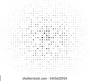 Abstract geometric pattern with small squares. Design element for web banners, posters, cards, wallpapers, backdrops, panels Black and white color Vector illustration
