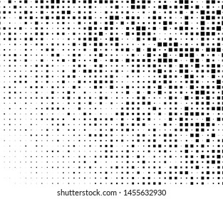 Abstract geometric pattern with small squares. Design element for web banners, posters, cards, wallpapers, backdrops, panels Black and white color Vector illustration
